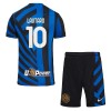 Maillot de Supporter Inter Milan Lautaro Martinez 10 Domicile 2024-25 Pour Enfant